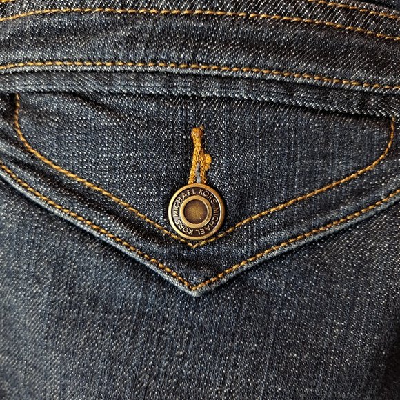 Michael Kors Boot Cut Jeans with Studding Size 8 - Picture 8 of 11